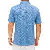 image:imageMens Polo Shirts Dry Fit Breathable Printed Golf Shirt Summer  Dry Fit Stretch Moisture Wicking Upf Lightweight Pattern Casual Business Tennis Sport Beach Holiday Party GiftBlue Dinosaur