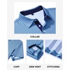 image:imageMens Polo Shirts Dry Fit Breathable Printed Golf Shirt Summer  Dry Fit Stretch Moisture Wicking Upf Lightweight Pattern Casual Business Tennis Sport Beach Holiday Party GiftBlue Stripe