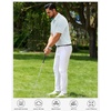 image:imageMens Polo Shirts Dry Fit Breathable Printed Golf Shirt Summer  Dry Fit Stretch Moisture Wicking Upf Lightweight Pattern Casual Business Tennis Sport Beach Holiday Party GiftWhite Teal Dots