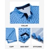 image:imageMens Polo Shirts Dry Fit Breathable Printed Golf Shirt Summer  Dry Fit Stretch Moisture Wicking Upf Lightweight Pattern Casual Business Tennis Sport Beach Holiday Party GiftBlue Dinosaur