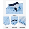 image:imageMens Polo Shirts Dry Fit Breathable Printed Golf Shirt Summer  Dry Fit Stretch Moisture Wicking Upf Lightweight Pattern Casual Business Tennis Sport Beach Holiday Party GiftBlue Golf
