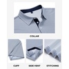 image:imageMens Polo Shirts Dry Fit Breathable Printed Golf Shirt Summer  Dry Fit Stretch Moisture Wicking Upf Lightweight Pattern Casual Business Tennis Sport Beach Holiday Party GiftWhite Navy