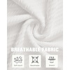 image:imageMens Polo Shirts Short Sleeve Textured Knit Casual Stretchy Golf Shirts  Casual Summer Beach Vacation Work Office Lightweight Breathable Stretchy Soft To Easy Care Spread Collar Regular FitWhite