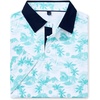 image:imageMens Polo Shirts Stretch Dry Fit Printed Golf Shirt Summer Party Beach Tops  Patterned Flex Upf Lightweight Casual Business Tennis Sport Holiday Dating Gift Daily Life Prom HolidayHawaiianBlue Coconut Beach
