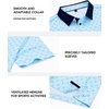 image:imageMens Polo Shirts Stretch Dry Fit Printed Golf Shirt Summer Party Beach Tops  Patterned Flex Upf Lightweight Casual Business Tennis Sport Holiday Dating Gift Daily Life Prom HolidayHawaiianLight Blue Golfs Club