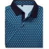image:imageMens Polo Shirts Stretch Dry Fit Printed Golf Shirt Summer Party Beach Tops  Patterned Flex Upf Lightweight Casual Business Tennis Sport Holiday Dating Gift Daily Life Prom HolidayHawaiianNavy Teal Flower