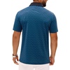 image:imageMens Polo Shirts Stretch Dry Fit Printed Golf Shirt Summer Party Beach Tops  Patterned Flex Upf Lightweight Casual Business Tennis Sport Holiday Dating Gift Daily Life Prom HolidayHawaiianNavy Teal Flower