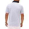 image:imageMens Polo Shirts Stretch Dry Fit Printed Golf Shirt Summer Party Beach Tops  Patterned Flex Upf Lightweight Casual Business Tennis Sport Holiday Dating Gift Daily Life Prom HolidayHawaiianWhite Golf Club