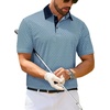 image:imageMens Polo Shirts Stretch Dry Fit Printed Golf Shirt Summer Party Beach Tops  Patterned Flex Upf Lightweight Casual Business Tennis Sport Holiday Dating Gift Daily Life Prom HolidayHawaiianNavy Square