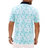 image:imageMens Polo Shirts Stretch Dry Fit Printed Golf Shirt Summer Party Beach Tops  Patterned Flex Upf Lightweight Casual Business Tennis Sport Holiday Dating Gift Daily Life Prom HolidayHawaiianBlue Coconut Beach