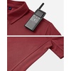 image:imageMens Polo Shirts Tactical Dry Fit Golf Shirt Stretch Casual Tops Tennis  Moisture Wicking Lightweight Breathable Flex Sunglass Loop Pocket Collar Outdoor Sport Camping Hiking Gift TravelBurgundy