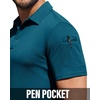 image:imageMens Polo Shirts Tactical Dry Fit Golf Shirt Stretch Casual Tops Tennis  Moisture Wicking Lightweight Breathable Flex Sunglass Loop Pocket Collar Outdoor Sport Camping Hiking Gift TravelTeal