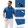 image:imageMens Polo Shirts Tactical Dry Fit Golf Shirt Stretch Casual Tops Tennis  Moisture Wicking Lightweight Breathable Flex Sunglass Loop Pocket Collar Outdoor Sport Camping Hiking Gift TravelBlue