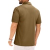 image:imageMens Polo Shirts Tactical Dry Fit Golf Shirt Stretch Casual Tops Tennis  Moisture Wicking Lightweight Breathable Flex Sunglass Loop Pocket Collar Outdoor Sport Camping Hiking Gift TravelBrown