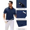image:imageMens Polo Shirts Tactical Dry Fit Golf Shirt Stretch Casual Tops Tennis  Moisture Wicking Lightweight Breathable Flex Sunglass Loop Pocket Collar Outdoor Sport Camping Hiking Gift TravelNavy Blue