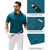 image:imageMens Polo Shirts Tactical Dry Fit Golf Shirt Stretch Casual Tops Tennis  Moisture Wicking Lightweight Breathable Flex Sunglass Loop Pocket Collar Outdoor Sport Camping Hiking Gift TravelTeal