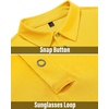 image:imageMens Polo Shirts Tactical Dry Fit Golf Shirt Stretch Casual Tops Tennis  Moisture Wicking Lightweight Breathable Flex Sunglass Loop Pocket Collar Outdoor Sport Camping Hiking Gift TravelYellow
