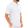 image:imageMens Polo Shirts Tactical Dry Fit Golf Shirt Stretch Casual Tops Tennis  Moisture Wicking Lightweight Breathable Flex Sunglass Loop Pocket Collar Outdoor Sport Camping Hiking Gift TravelWhite