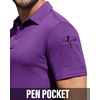 image:imageMens Polo Shirts Tactical Dry Fit Golf Shirt Stretch Casual Tops Tennis  Moisture Wicking Lightweight Breathable Flex Sunglass Loop Pocket Collar Outdoor Sport Camping Hiking Gift TravelPurple