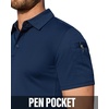 image:imageMens Polo Shirts Tactical Dry Fit Golf Shirt Stretch Casual Tops Tennis  Moisture Wicking Lightweight Breathable Flex Sunglass Loop Pocket Collar Outdoor Sport Camping Hiking Gift TravelNavy Blue
