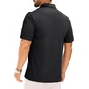image:imageMens Polo Shirts Tactical Dry Fit Golf Shirt Stretch Casual Tops Tennis  Moisture Wicking Lightweight Breathable Flex Sunglass Loop Pocket Collar Outdoor Sport Camping Hiking Gift TravelBlack