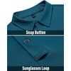 image:imageMens Polo Shirts Tactical Dry Fit Golf Shirt Stretch Casual Tops Tennis  Moisture Wicking Lightweight Breathable Flex Sunglass Loop Pocket Collar Outdoor Sport Camping Hiking Gift TravelTeal