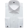 image:imageAlimens amp Gentle French Cuff Regular Fit Dress Shirts Cufflink Included  Office WorkBusiness CasualWeddingFormal EventInterviewcufflinkSoftBreathablePolyester CottonWhite