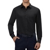 image:imageAlimens amp Gentle Mens Dress Shirts Long Sleeve Stretch Button Down Shirt  Wrinkle FreeRegular FitPocketWeddingCasualBusinessWorkChurchButton Up ShirtCollaredGraduationBlack