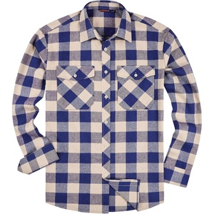 image:imageAlimens amp Gentle Mens Button Down Regular Fit Long Sleeve Plaid Flannel Casual ShirtsNavykhaki