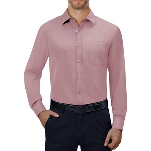 image:imageAlimens amp Gentle Mens Dress Shirts Long Sleeve Stretch Button Down Shirt  Wrinkle FreeRegular FitPocketWeddingCasualBusinessWorkChurchButton Up ShirtCollaredGraduationMauve
