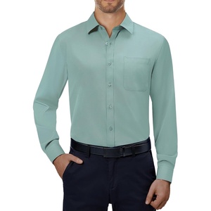 image:imageAlimens amp Gentle Mens Dress Shirts Long Sleeve Stretch Button Down Shirt  Wrinkle FreeRegular FitPocketWeddingCasualBusinessWorkChurchButton Up ShirtCollaredGraduationSage Green