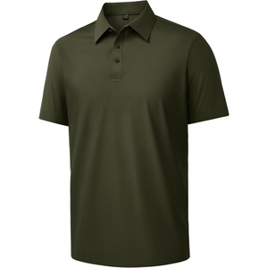 image:imageAlimens amp Gentle Mens Polo Shirt Stretch Short Sleeve Dry Fit Golf Shirts Moisture Wicking Breathable Tops Daily Tennis SportArmy Green