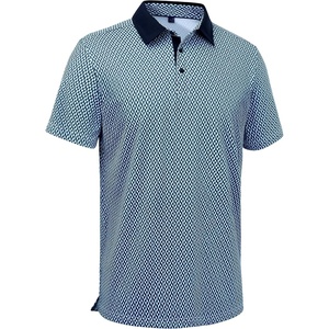 image:imageMens Polo Shirts Stretch Dry Fit Printed Golf Shirt Summer Party Beach Tops  Patterned Flex Upf Lightweight Casual Business Tennis Sport Holiday Dating Gift Daily Life Prom HolidayHawaiianNavy Square