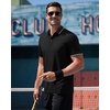 image:imageAlimens amp Gentle 3 Pack Polo Shirts for Men Dry Fit Performance Short Sleeve Moisture Wicking Business Casual Golf ShirtsBlack White Royal Blue