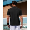 image:imageAlimens amp Gentle 3 Pack Polo Shirts for Men Dry Fit Performance Short Sleeve Moisture Wicking Business Casual Golf ShirtsBlack White Royal Blue