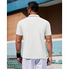 image:imageAlimens amp Gentle 3 Pack Polo Shirts for Men Dry Fit Performance Short Sleeve Moisture Wicking Business Casual Golf ShirtsWhite Pale Green Pink