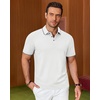 image:imageAlimens amp Gentle 3 Pack Polo Shirts for Men Dry Fit Performance Short Sleeve Moisture Wicking Business Casual Golf ShirtsWhite Pale Green Pink