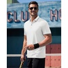 image:imageAlimens amp Gentle 3 Pack Polo Shirts for Men Dry Fit Performance Short Sleeve Moisture Wicking Business Casual Golf ShirtsWhite Pale Green Pink