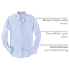 image:imageAlimens amp Gentle Boys Long Sleeve Solid Button Down Oxford Shirt Collared Cotton Top with Chest PocketLight Blue