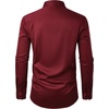 image:imageAlimens amp Gentle Mens Anti Odor Dress Shirts Long Sleeve Wrinkle Free Stretch Button Down Shirt Business Formal WeddingBurgundy