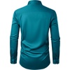 image:imageAlimens amp Gentle Mens Anti Odor Dress Shirts Long Sleeve Wrinkle Free Stretch Button Down Shirt Business Formal WeddingTeal