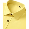 image:imageAlimens amp Gentle Mens Anti Odor Dress Shirts Long Sleeve Wrinkle Free Stretch Button Down Shirt Business Formal WeddingYellow