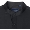 image:imageAlimens amp Gentle Mens Banded Collar Dress Shirts Wrinkle Free Long Sleeve Mandarin Collar Button Down ShirtBlack