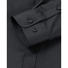 image:imageAlimens amp Gentle Mens Banded Collar Dress Shirts Wrinkle Free Long Sleeve Mandarin Collar Button Down ShirtBlack