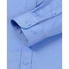 image:imageAlimens amp Gentle Mens Banded Collar Dress Shirts Wrinkle Free Long Sleeve Mandarin Collar Button Down ShirtBlue