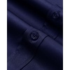 image:imageAlimens amp Gentle Mens Banded Collar Dress Shirts Wrinkle Free Long Sleeve Mandarin Collar Button Down ShirtNavy