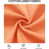 image:imageAlimens amp Gentle Mens Cotton Linen Short Sleeve Shirts Casual Solid Button Down Shirt Beach Summer Vacation Tops Orange M