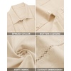 image:imageAlimens amp Gentle Mens Cuban Guayabera Shirts Cotton Linen Short Sleeve Button Down Shirts Casual Summer Beach Camp ShirtCloud Cream