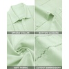image:imageAlimens amp Gentle Mens Cuban Guayabera Shirts Cotton Linen Short Sleeve Button Down Shirts Casual Summer Beach Camp ShirtMint Green