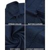 image:imageAlimens amp Gentle Mens Cuban Guayabera Shirts Cotton Linen Short Sleeve Button Down Shirts Casual Summer Beach Camp ShirtNavy Blue